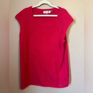 Calvin Klein pink sweater shirt Vest